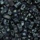 Miyuki half tila 5x2.4mm beads - Opaque picasso black HTL-4511